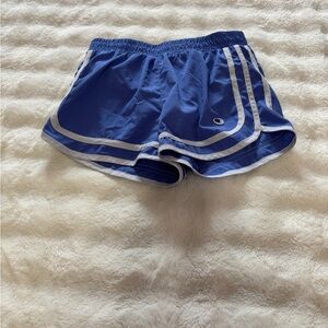 Champion Women's Athletic Shorts in Blue and White